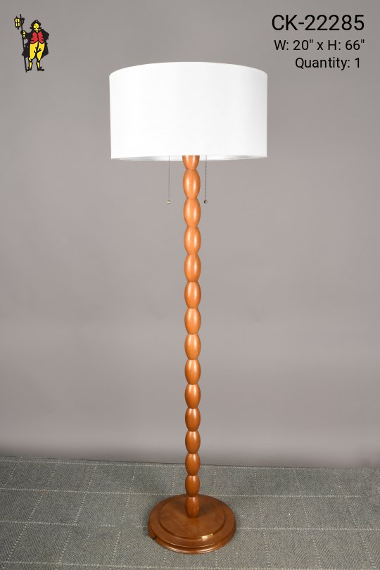 Contemporary Wooden Floor Lamp