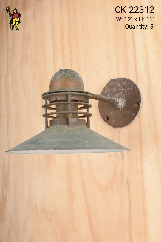 Distressed Exterior Down Wall Light