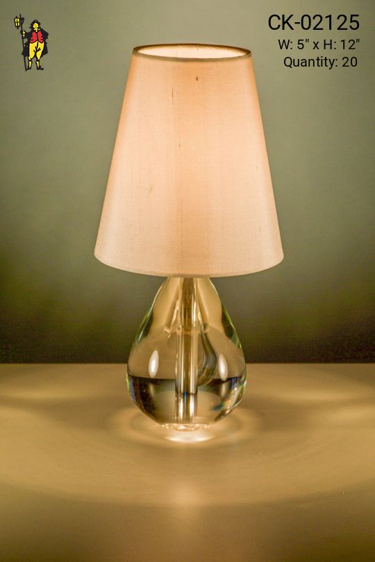 "Teardrop" Plug In Cafe Table Lamp