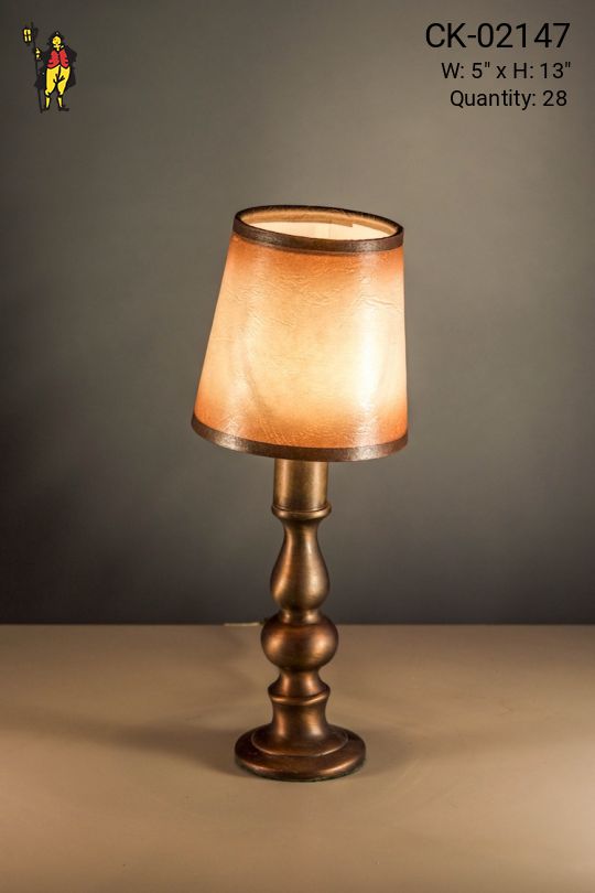 Antique Brass Plug In Cafe Table Lamp