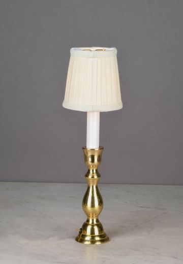Polished Brass Traditional Plug In Table Lamp