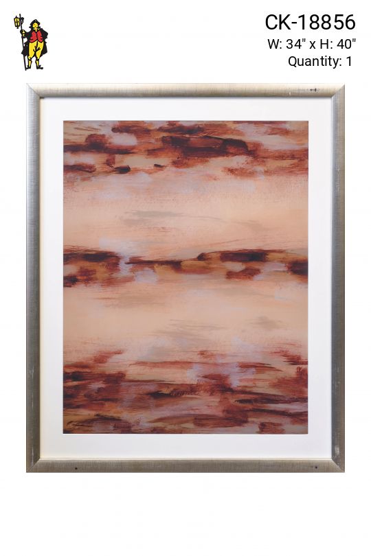 Framed Abstract Expressionist Print