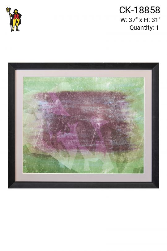 Framed Contemporary Abstract Painting Print