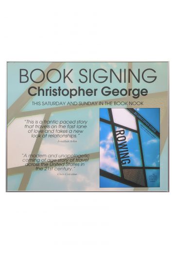 Framed Promotional Book Signing Poster