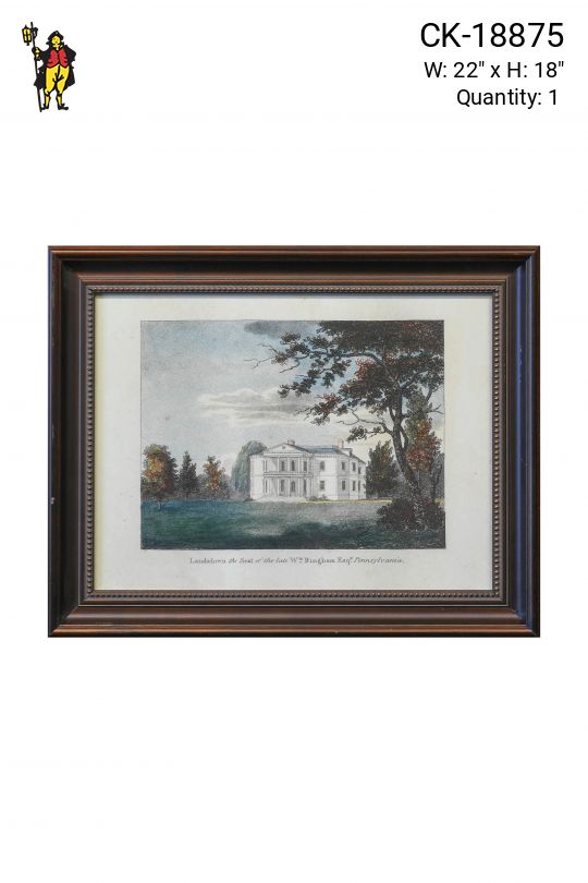 Framed Grand Estate Lithograph