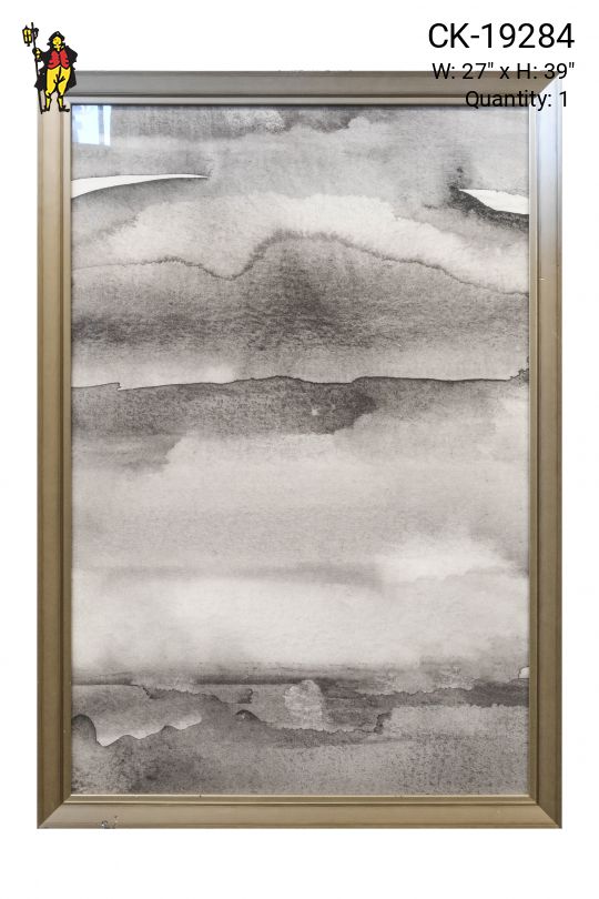 Framed Monochromatic Watercolor