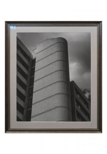 Framed Minimalist Black & White Unique Building Photograph