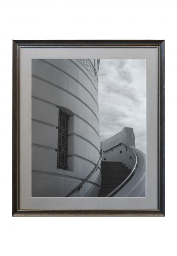 Framed Black & White Rounded Architecture Photograph