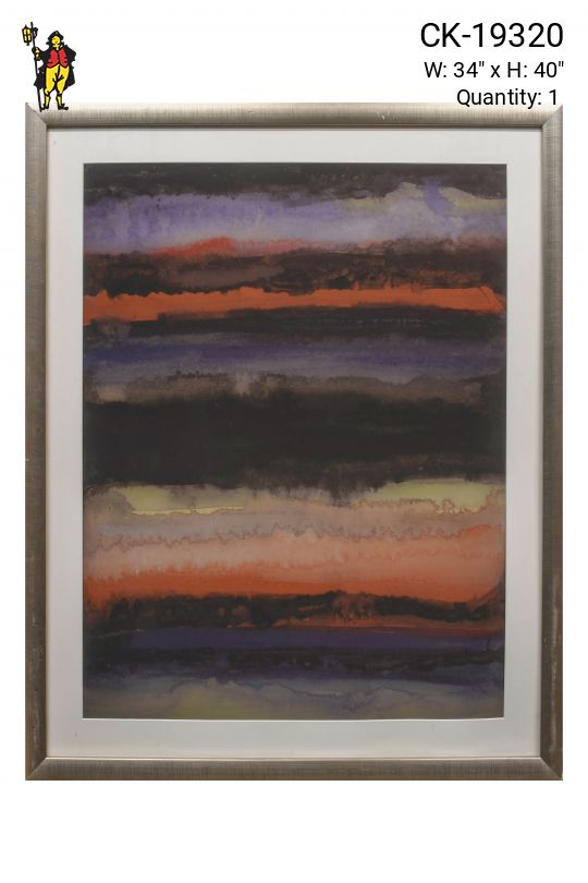 Framed Abstract Watercolor Print