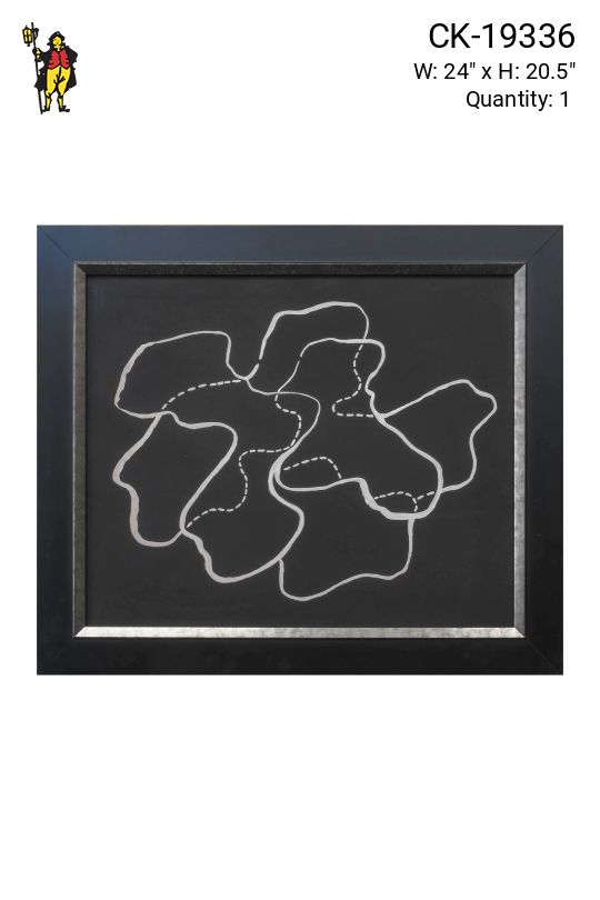 Framed Ink on Paper Abstract 2