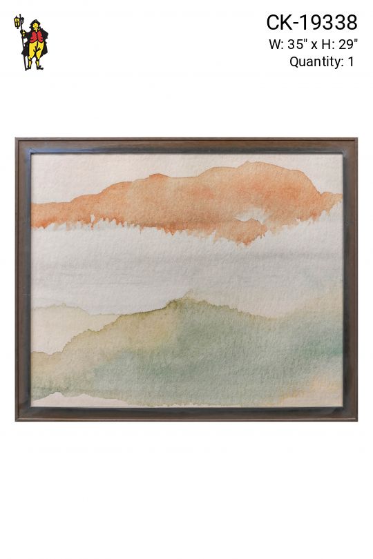 Cleared Modern Minimalist Abstract Watercolor - 1