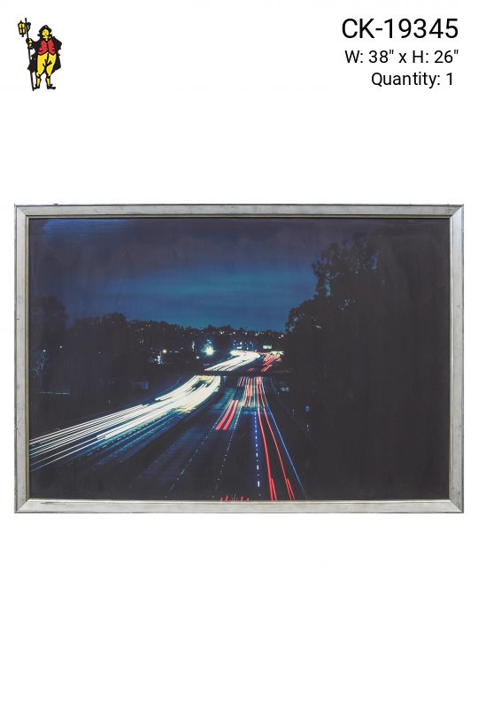 Framed Photograph of Highway