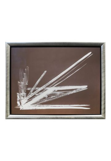 Framed Minimalist Abstract Brushstroke Painting - 1