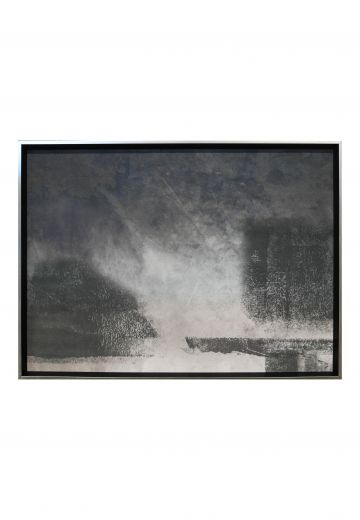 Framed Abstract Expressionist Monochromatic Painting - 2