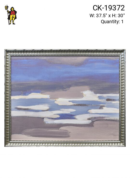 Framed Expressionistic Landscape Painting