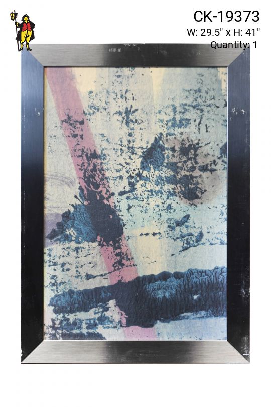 Framed Mixed Media Abstract Painting