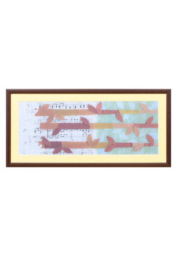 Framed Mixed Media Abstract Collage - 1