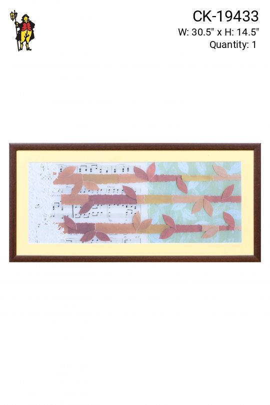 Framed Mixed Media Abstract Collage - 1
