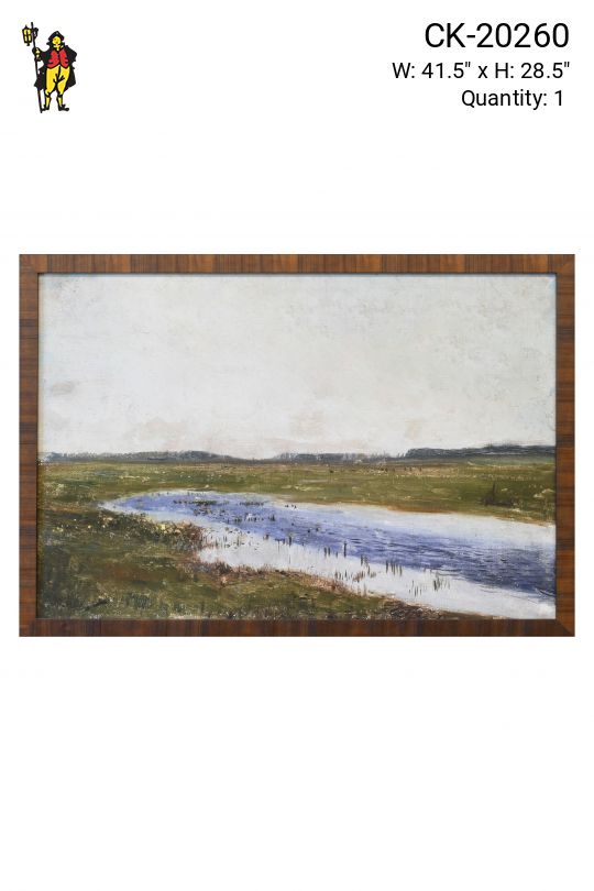 Wooden Framed Cowslips On Pond