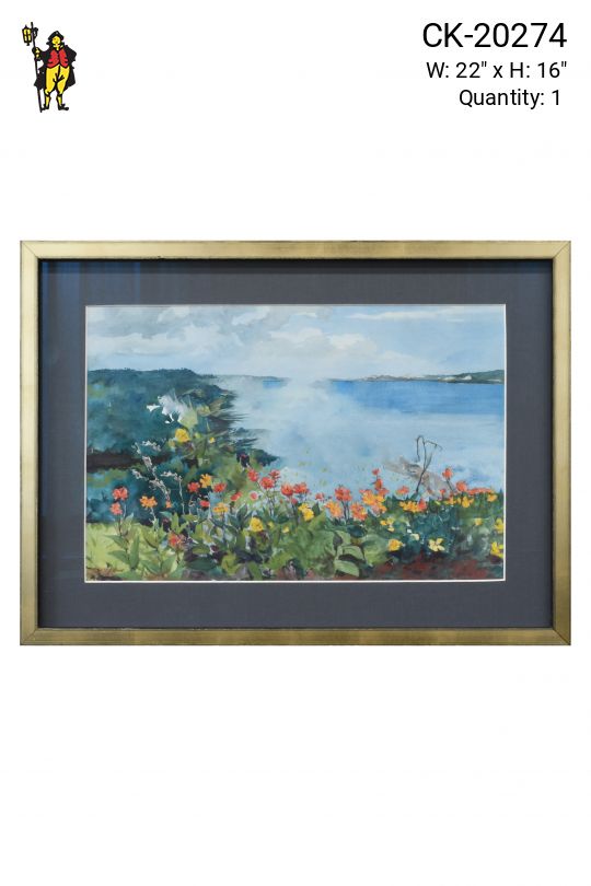 Framed Mullen Estate 25 Watercolor