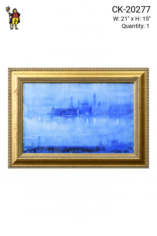 Framed Distant Cityscape Paitning