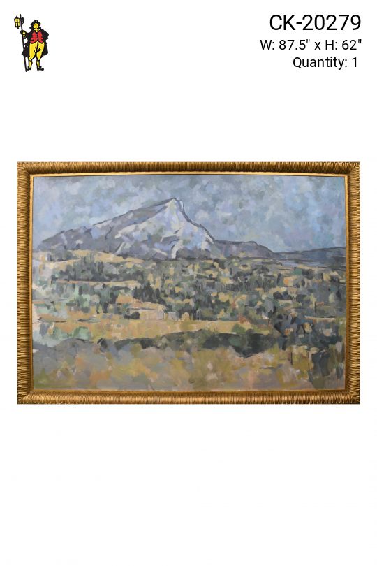 Framed Impressionistic Landscape Painting