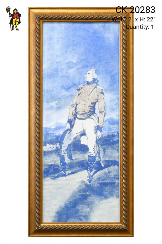 Framed Neoclassical Watercolor