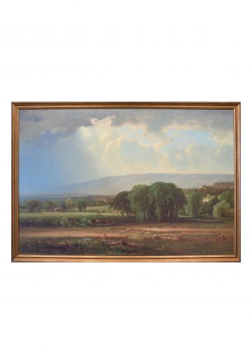 Framed Harvest Scene in the Delaware Valley