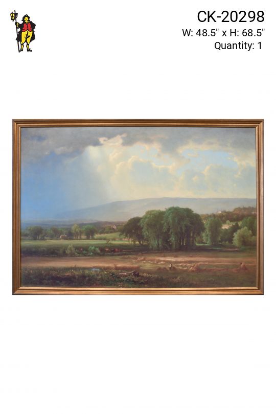 Framed Harvest Scene in the Delaware Valley