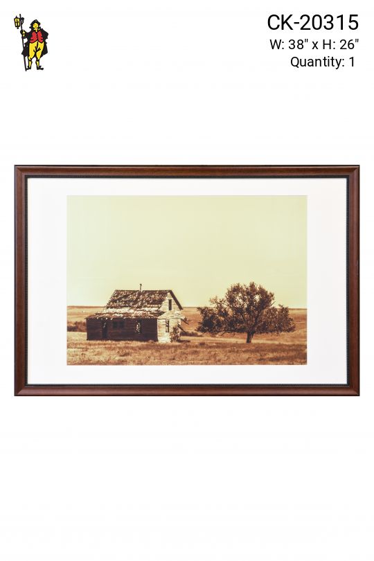 Framed Farm House Photograph