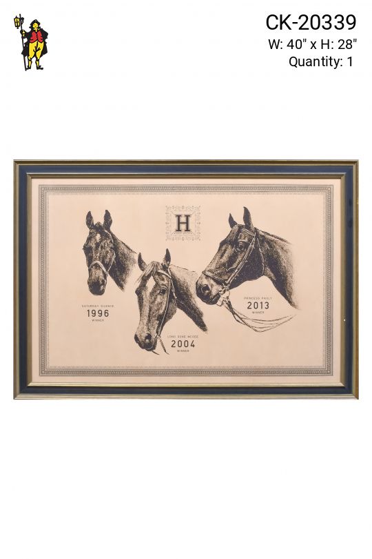 Framed "Three Winners" Print