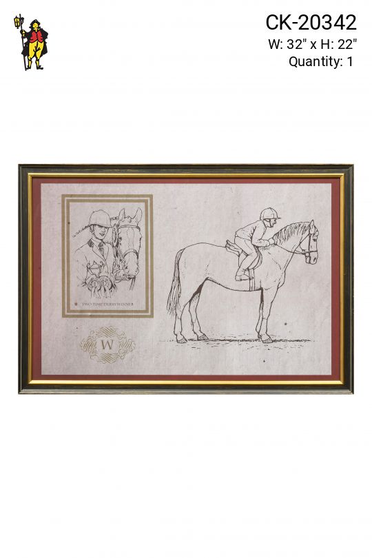 Framed Two Time Derby Winner II Print