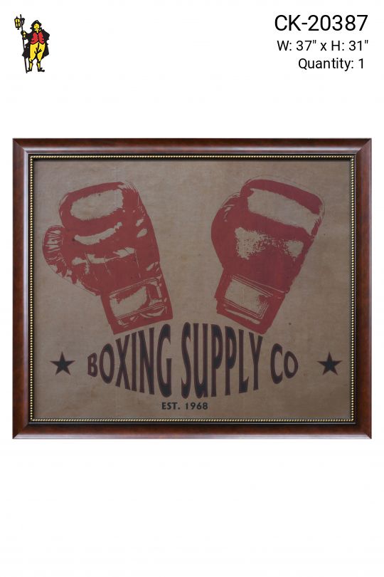 Framed Americana Boxing Advertisment
