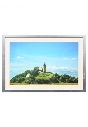 Framed Danish Lighthouse Photograph