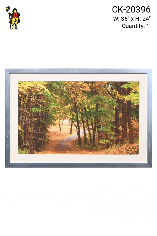 Framed "Fall Leaves C" Photograph