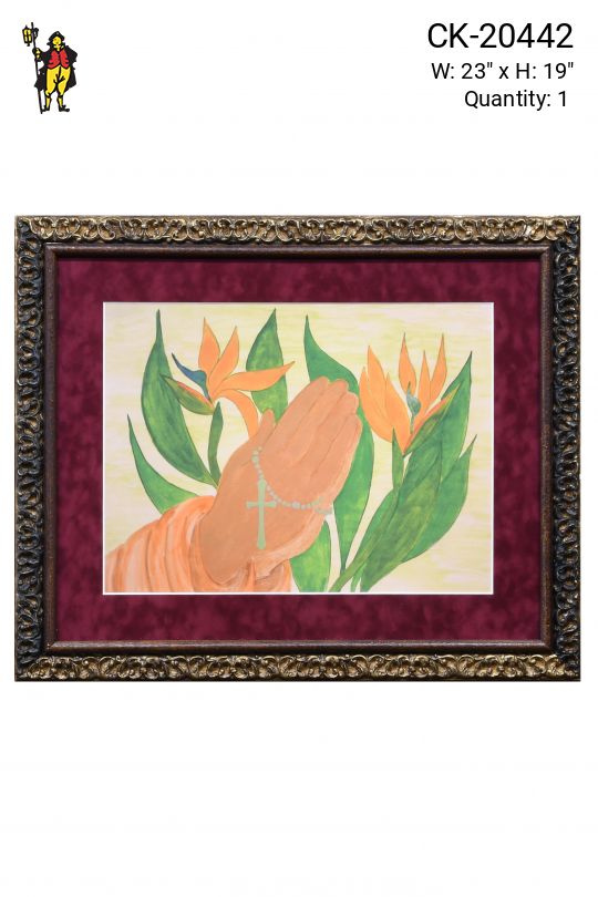 Framed Folk Art Painting