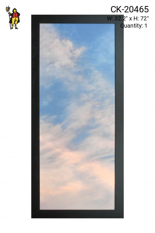 Black Framed Sunset Sky Painting - 2