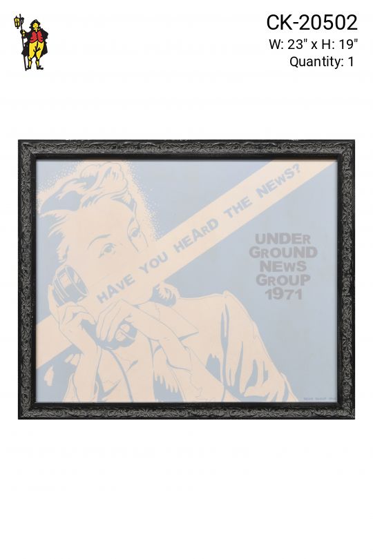 Framed 1970s Magazine Cover