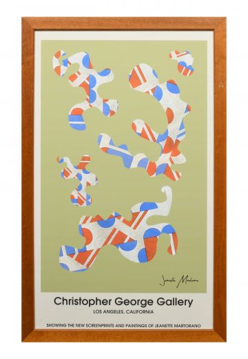 Wooden Framed Christopher George Gallery Signage