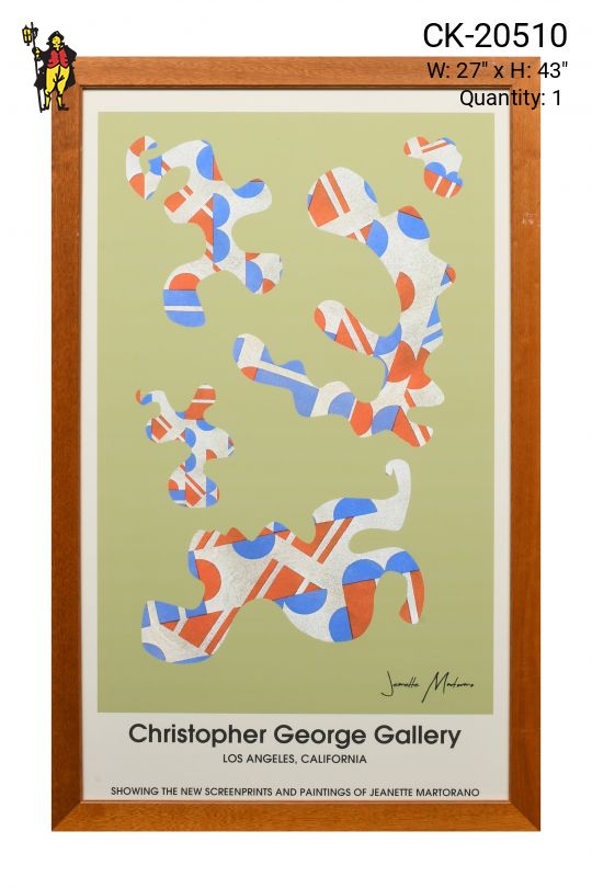 Wooden Framed Christopher George Gallery Signage