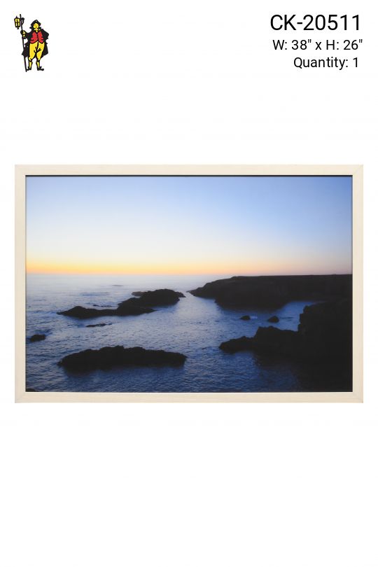 Framed Beach Landscape Photograph - 1