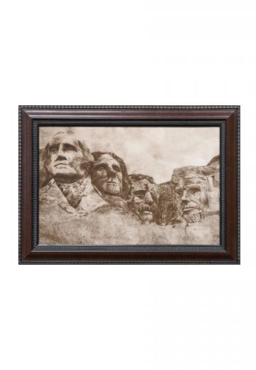 Framed Mount Rushmore Illustration