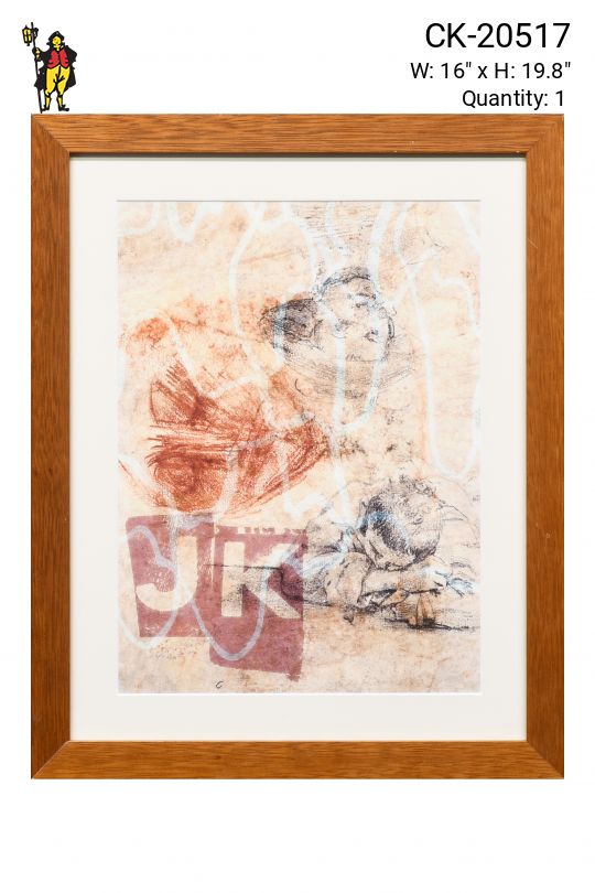 Framed Mixed Media Collage