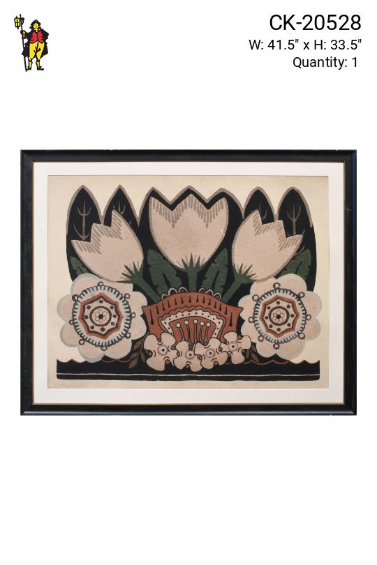 Framed Eastern European Folk Art