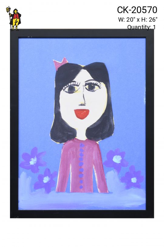 Framed Kids Art Self Portrait - 6