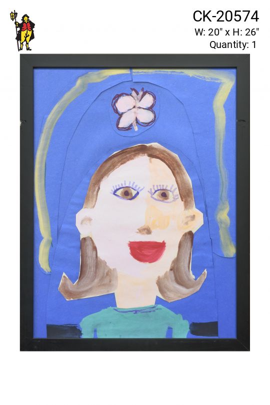 Framed Kids Art Self Portrait - 10