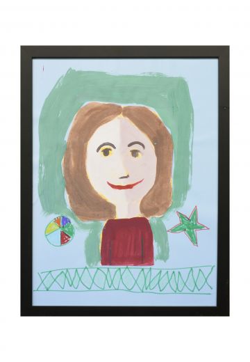 Framed Kids Art Self Portrait - 13