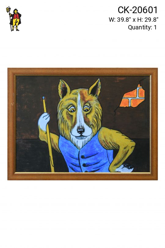 Framed Outsider Folk Art Painting - 1