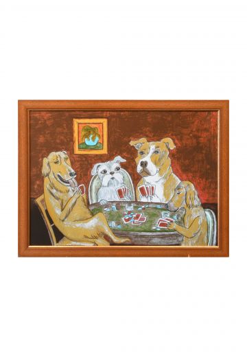 Framed Outsider Folk Art Painting - 3