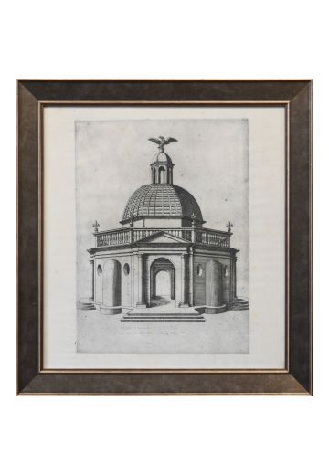 Framed Architectural Etching - 1